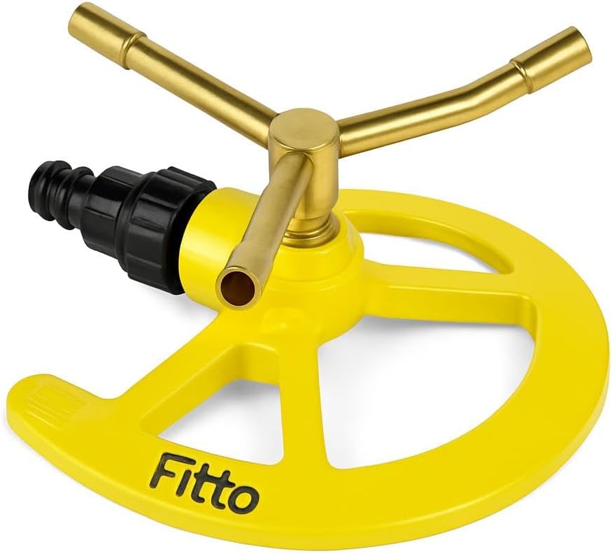 60 Pieces Yellow Circular Lawn Sprinkler Heads with Adjustable Arms for Efficient Irrigation