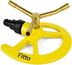 60 Pieces Yellow Circular Lawn Sprinkler Heads with Adjustable Arms for Efficient Irrigation