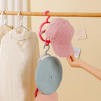 144 Pieces Self-Adhesive Wall-Mounted Hat Storage Racks (Blue + Yellow – Rose Red + Blue – Pack of 2)