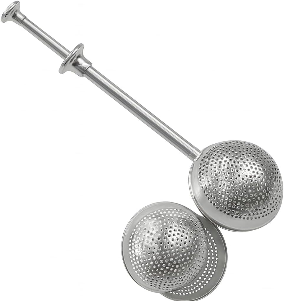 96 Pieces Stainless Steel Tea Strainers (Fine Mesh – Durable Loose Leaf Tea Infuser with Long Handle for Easy Brewing – Reusable – Rustproof Tea Filter for Cups – Mugs – and Teapots – Dishwasher Safe)