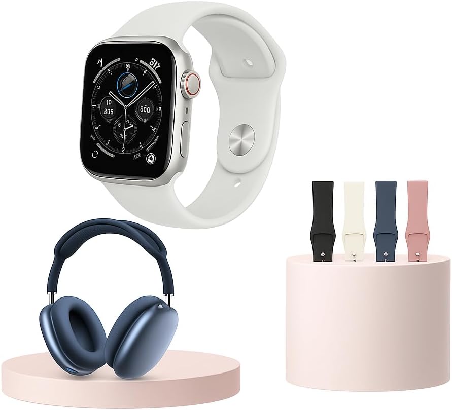 72 Pieces Smart Watch Sets with 4 Straps and Bluetooth Headphone