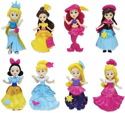 12-Piece Princess Doll Set – Soft Glue Dolls for Girls, Perfect for Pretend Play, Dance & Dress-Up, Princess-Themed Toy Set, Ideal Gift for Kids Ages 3+.