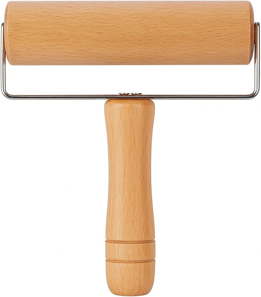 96 Pieces 15cm Wooden Rolling Pins (Premium Natural Beechwood Dough Roller for Baking – Pastry – Pizza – and Cookies – Ergonomic Design for Easy Handling)