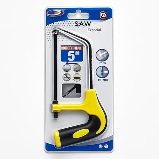 Yellow Handle Handsaw 15cm Blade - Compact Hand Saw for Wood, Pruning, DIY, Carpentry & Garden Trimming