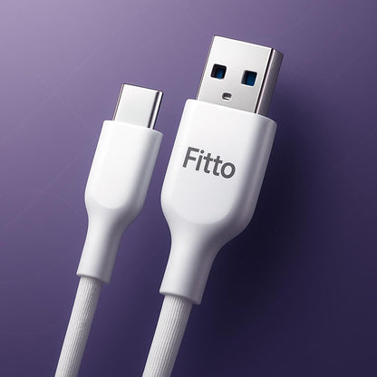 USB Cable Type C 2.4A Fast Charge Cable for Smartphones & Tablets,1m