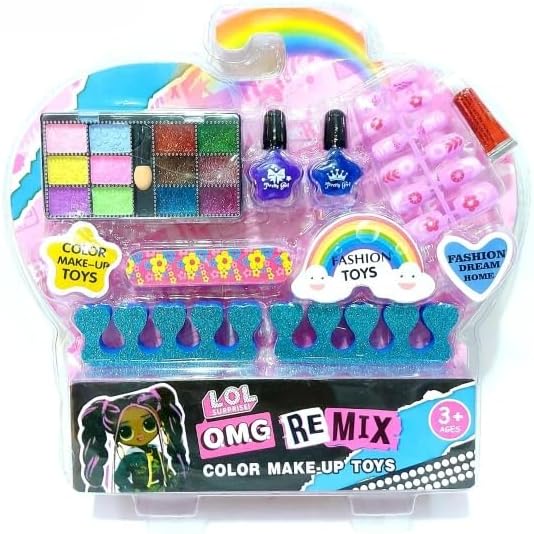 Cute Princess Girls Pretend Makeup Set - Simulation Children Gift Toy - Makeup Kit for Kids - Fun Role Play Set for Girls - Toy Gift for Birthday & Holiday