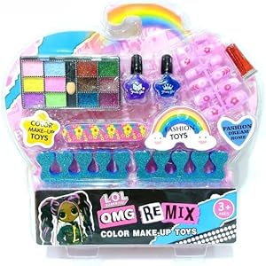 Fitto Cute Princess Girls Pretend Makeup Set - Simulation Children Gift Toy - Makeup Kit for Kids - Fun Role Play Set for Girls - Toy Gift for Birthday & Holiday