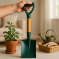 96 Pieces Small Garden Shovels with Green Metal Blade and Wooden Handle