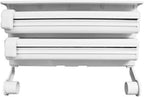 72 Pieces 3 in 1 Aluminium Triple Dispensers with Spice Rack for Kitchen Roll Tissue - White