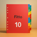 144 Pieces 10 Pages 11 Hole Dividers for Binding (A4 Sheet Capable Binder Tabs)