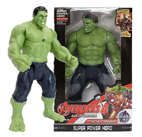 Fitto Heroes Hulk Figures Toys Play Set for Kids with LED Light Mask - Action Figures and Superhero Toy Set for Children Ages 4 and Up - Perfect Gift for Boys and Girls