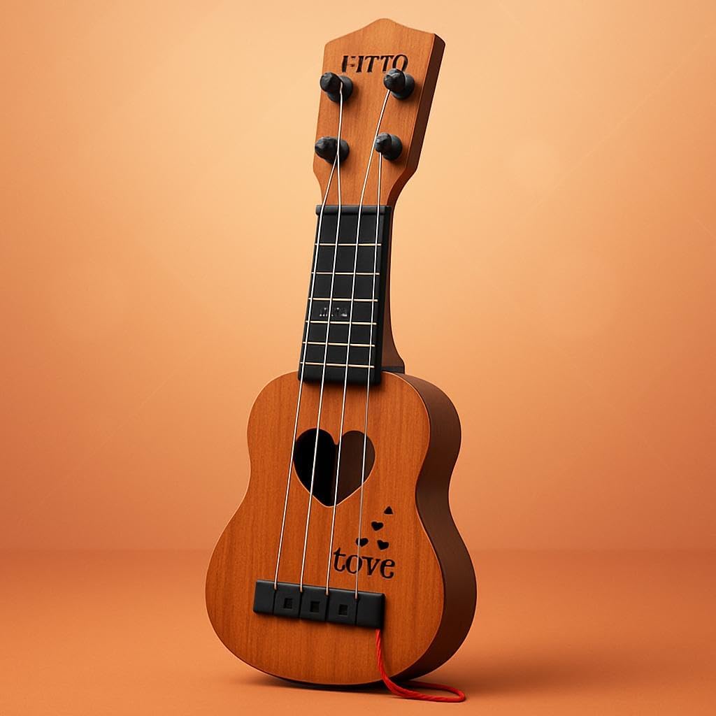 96 Pieces Kids Guitar Musical Toys (Electric Learning Guitar for Kids & Beginners – Fun Music Instrument for Learning & Play – AED Certified Toy)