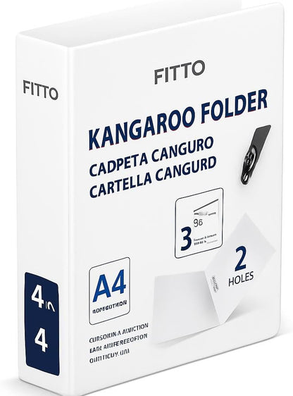 2 Hole Document Folder for A4 Sheets, 4 Inch Thickness Office Binder