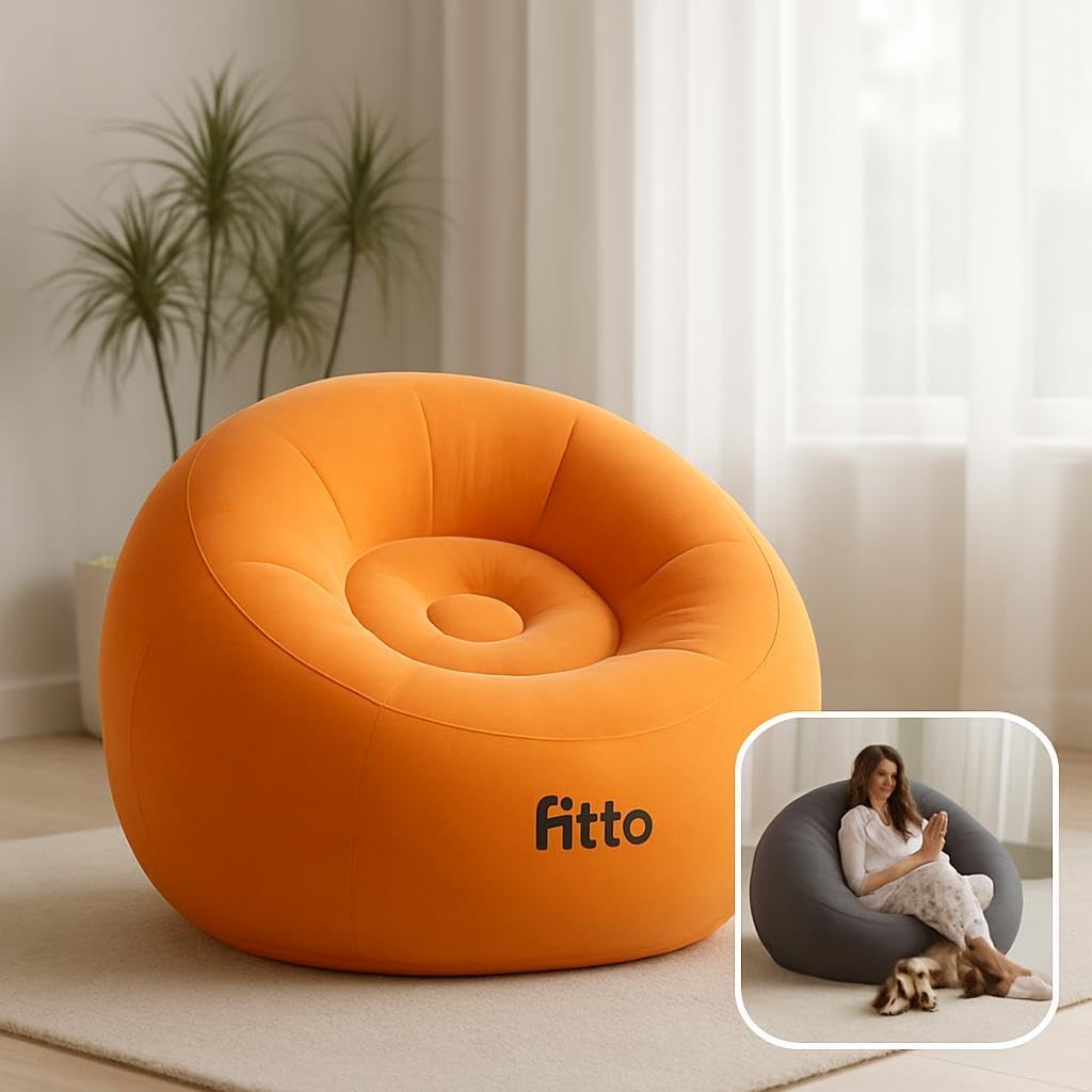 60 Pieces Inflatable Sofas for Living Room (Bedroom – Office – Balcony - 110x110x85cm – Assorted Colors)