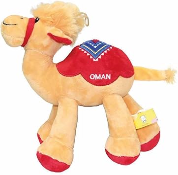 FITTO Camel Stuffed Plush Toy – Soft and Cuddly Camel Teddy for Kids, Babies, Durable Cotton Design, Ideal for Playtime, Room Décor, and Collectible Plush Toy Gift