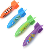 120 Pieces 4Pcs Sinking Dive Torpedo Pool Toys (PVC Underwater Torpedoes for Kids & Adults – Swim Accessories – Pool Games – Summer Fun)