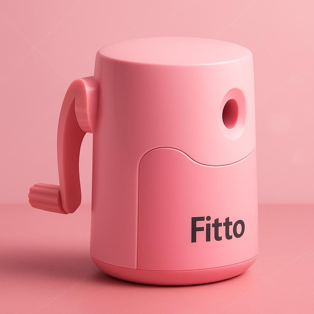 1 Piece Pencil Sharpener with Container Pink