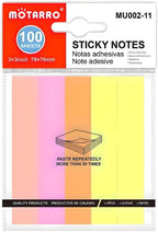 240 Pieces Sticky Notes 100 Sheets (76mm x 76mm Multi Color for Office – School – Home Use)
