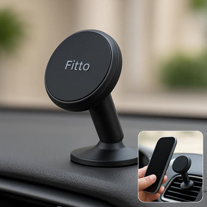 Magnetic Mobile Holder for Car, Black Bracket for Easy Phone Access