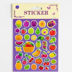 144 Pieces Fruit Sticker Pack - Waterproof Vinyl Fruit Sticker Sheets for Laptops (Water Bottles – Planners – Scrapbooking & Kids Crafts (Cute Kawaii))