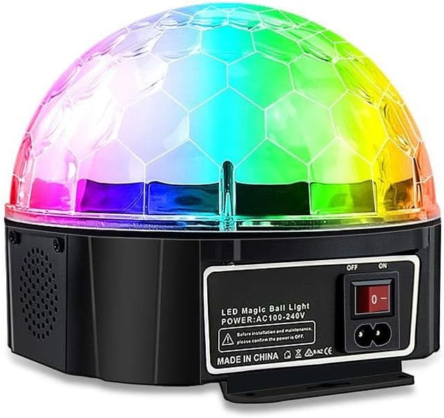96 Pieces Rotating Crystal Ball LED Light Dome | Battery-Operated Night Light | Colorful Mood Lamps for Parties (Home Decor – and Kids | Ideal Gift for Birthdays and Celebrations)