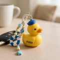 96 Pieces Duck 3D Doll Car Keychain - Yellow Cute Accessories for Keys and Bags