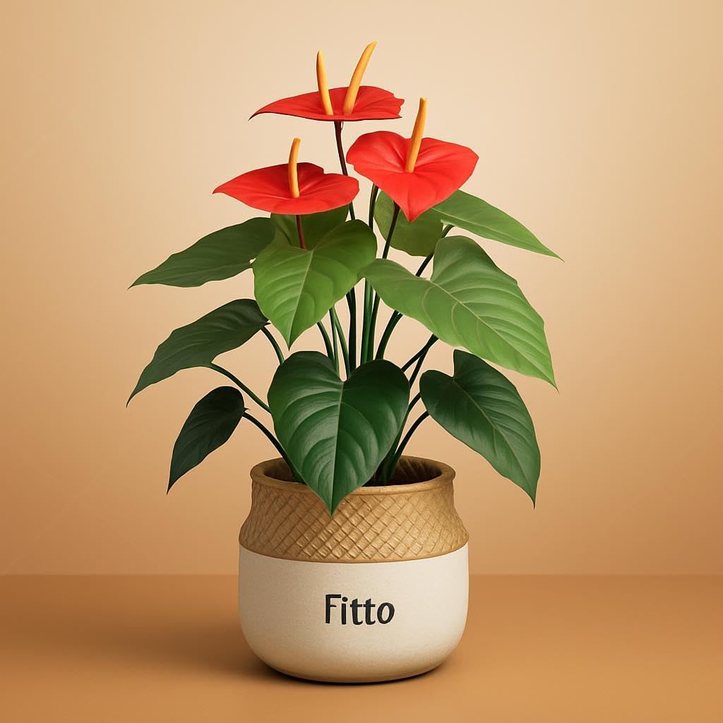 72 Pieces Stylish Artificial Plant in Ornamental Pots (76x39x21cm for Home & Office Decor)
