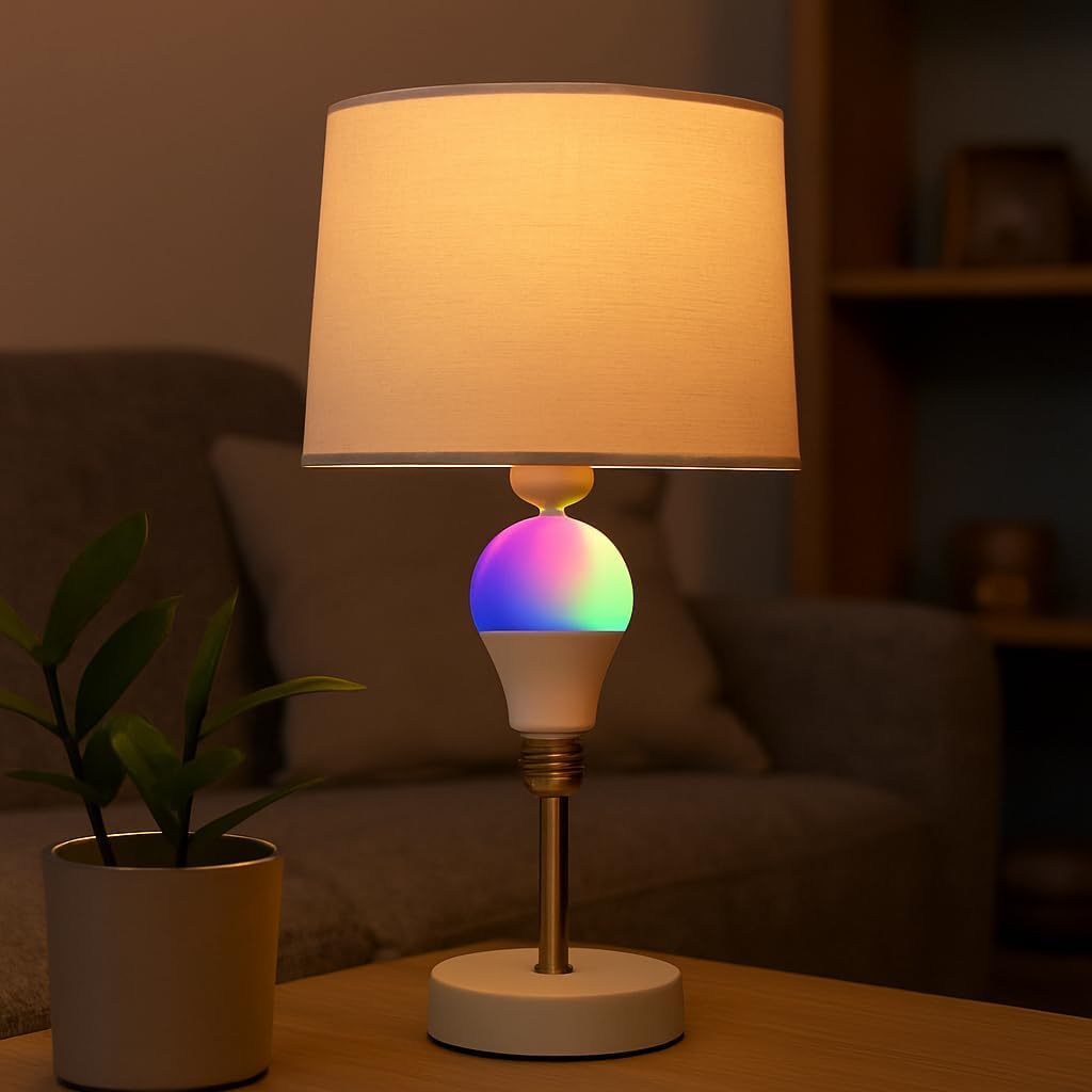 96 Pieces RGB Color Smart LED Bulb - WiFi & Bluetooth Compatibles (Alexa & Google Assistant Voice Control – Energy Efficient – Adjustable Brightness – 16 Million Colors – E26 Base - 10W (60W Equivalent))