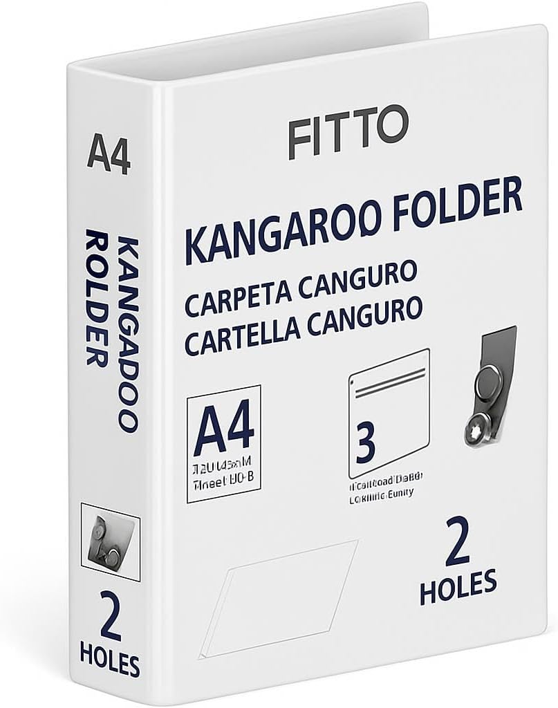 96 Pieces 2 Hole Document Folders for A4 Sheets with (2 Inch Thickness Capacity Binder)