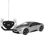 72 Pieces Radio Control 1:14 BMW i8 Car - Black | High-Performance Remote Control Sports Car Model | Authentic BMW Replicas with Full Function R/C Controls (LED Lights – and Realistic Detailing)