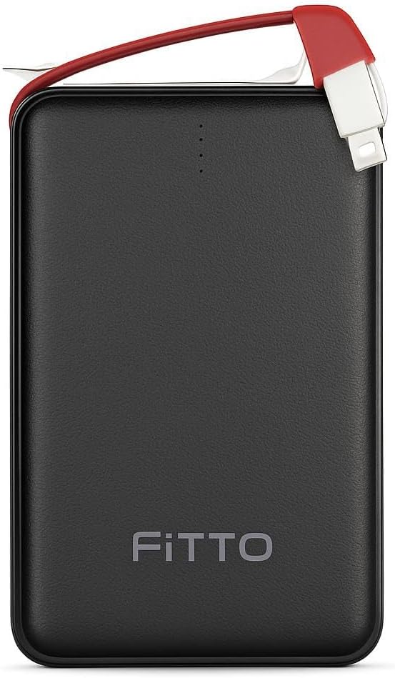 15000 mAh Power Bank with Type C and Lightning, Black
