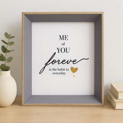 Brown Wooden Photo Frame with Gray Border, 5x7 Inch, Decorative Picture Frame for Home and Office