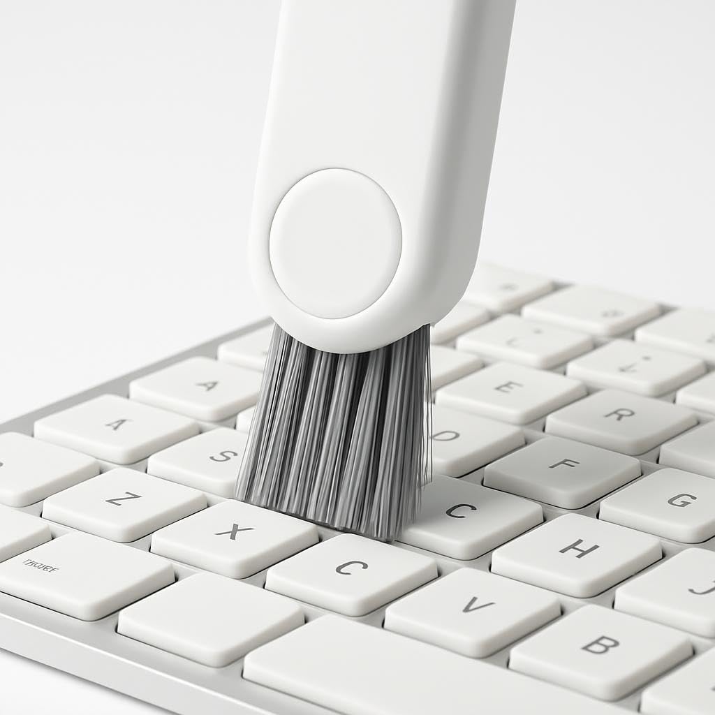 Foldable Cup & Bottle Cleaning Brush – White & Grey - Single Pack