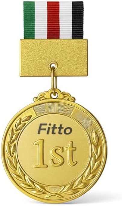 Gold Medal for First Place - Premium Quality Award Medal, Pack of 1