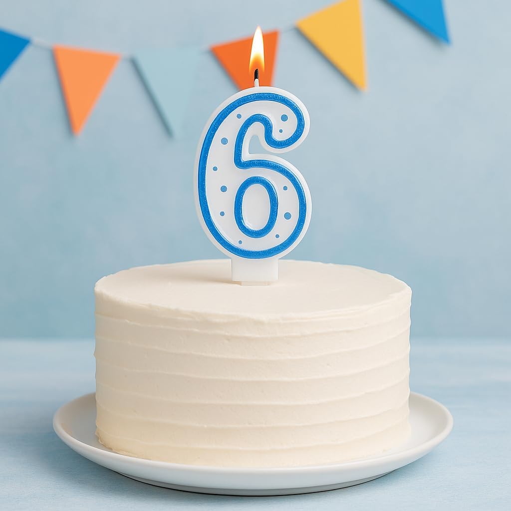 Birthday Candle Number 6 – Fun Party Decoration Essential for Birthday Celebrations, UAE