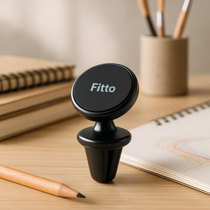 Magnetic Mount Universal Air Vent Car Phone Holder - 360° Rotation, Easy Install