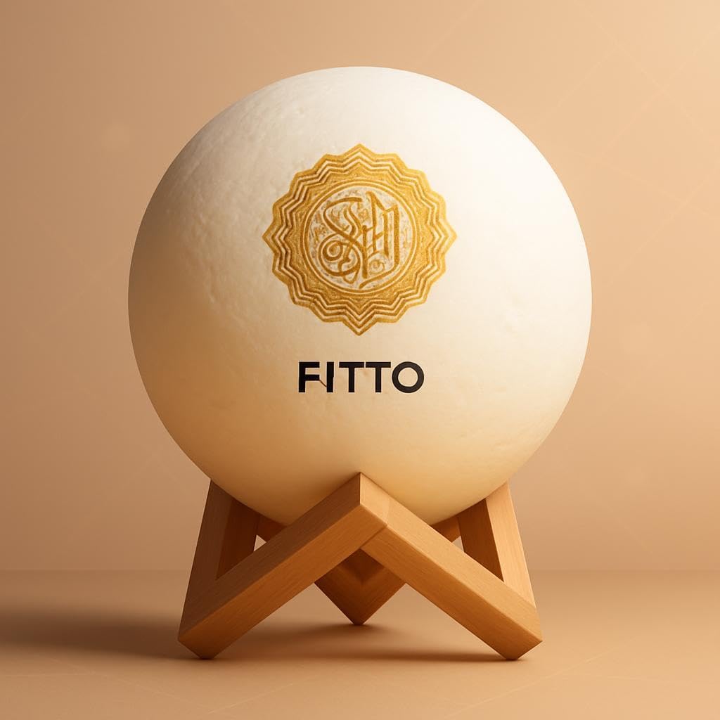 60 Pieces Quran Speaker 7-Color Moon Lamps (Smart App-Controlled Bluetooth Speaker with Quran Recitation – Tafseer & FM Radio)