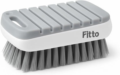 Ergonomic Fruit and Vegetable Brush - White and Grey