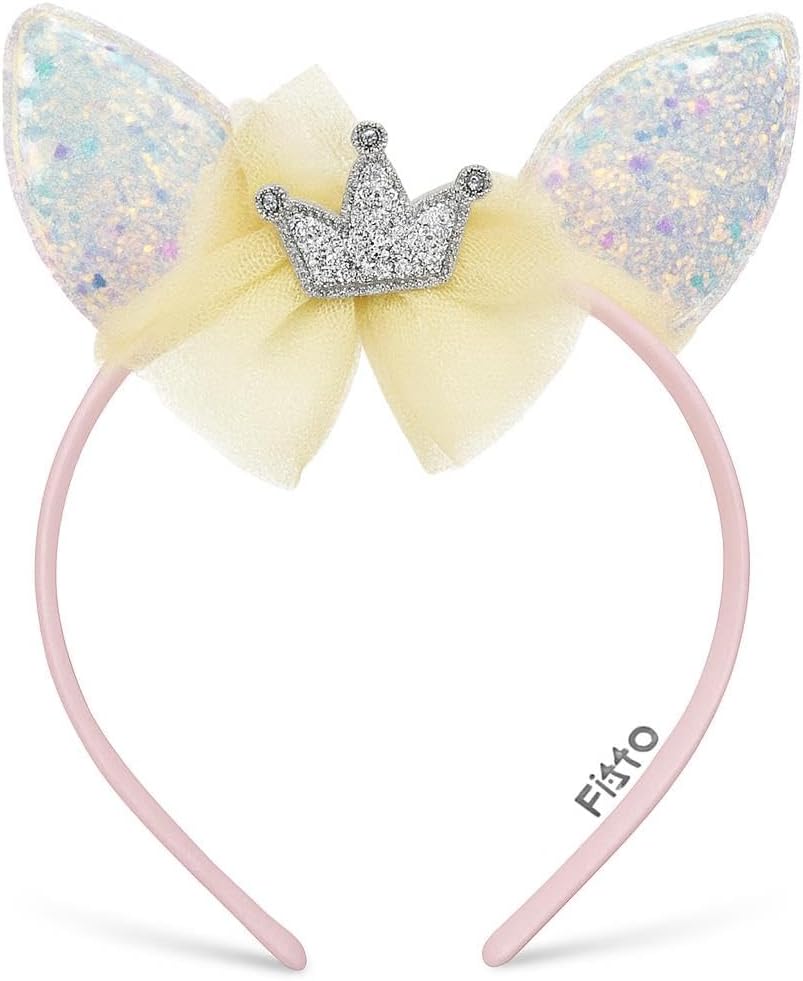 120 Pieces Cute Cat Ears Princess Headband fors (Assorted Colors)