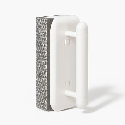 Handheld Crevice Cleaner, Scrubber for Laundry, Floor, Home. Foldable Crack Cleaning Brush – White