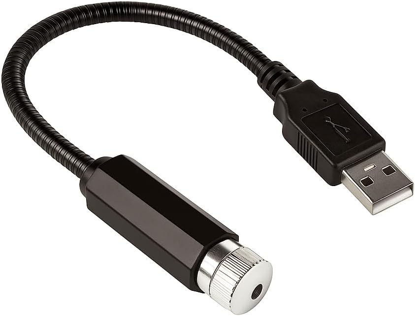 USB Star Light Projector for Car and Home – Flexible 360° Ceiling Galaxy Lamp, Romantic Atmosphere, Multi-Pattern LED, Portable Interior Light for Car Roof and Room Decor