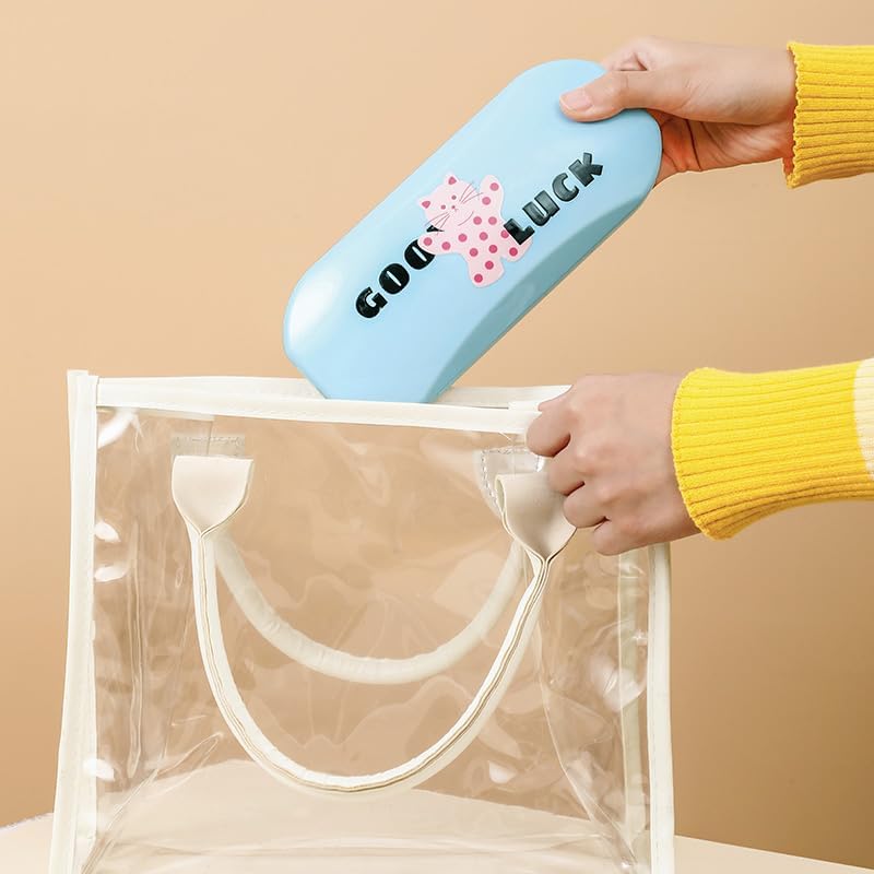 Ergonomic Hand Held Brush - Assorted color (Rose Red/Blue)