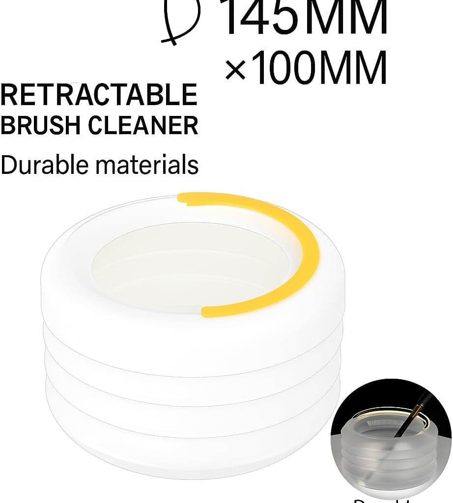 120 Pieces Brush Cleaner Bowls (145mm x 100mm for Makeup Brushes – Easy Cleaning Tool)