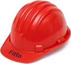 96 Pieces Red Hard Hats for Construction Safety (Durable Head Protection)