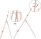 60 Pieces 150cm Wooden Display Stand Artist Easels for Drawing & Painting