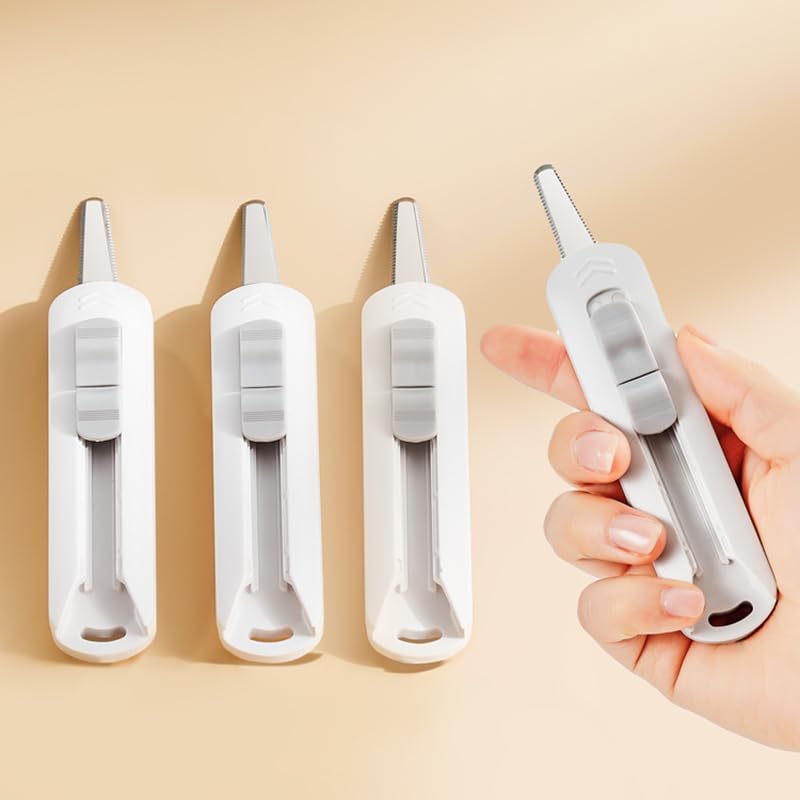 Safe Express Knife – Ergonomic Design – Compact White ABS + Stainless Steel