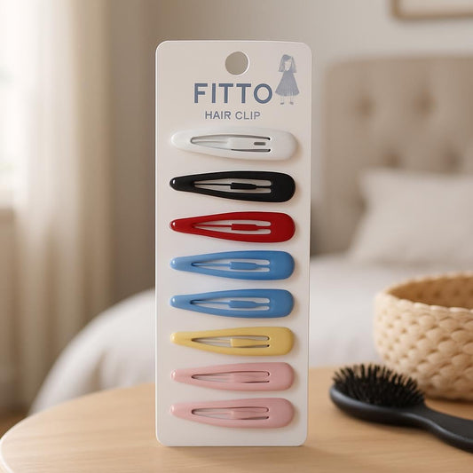 Tic Tac Hair Pins, Pack of 12, Assorted Colors for Stylish Hair Accessories