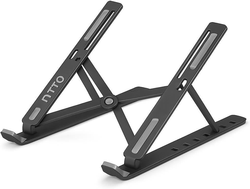 96 Pieces Portable Laptop Stands with 7 Adjustable Levels for Ergonomic Use