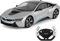 72 Pieces Radio Control 1:14 BMW i8 Car - Black | High-Performance Remote Control Sports Car Model | Authentic BMW Replicas with Full Function R/C Controls (LED Lights – and Realistic Detailing)