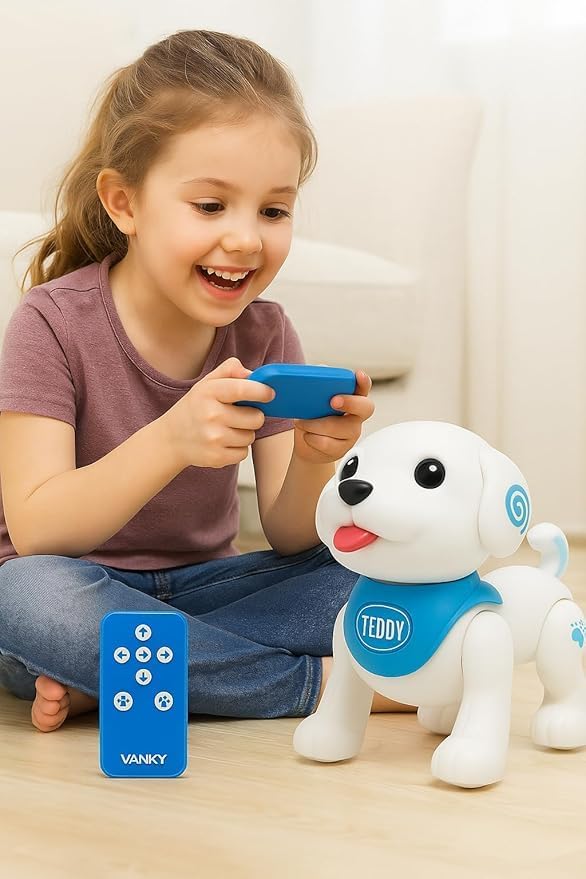 72 Pieces Electric Robot Dogs with Intelligent Sensors (Music and Lights)